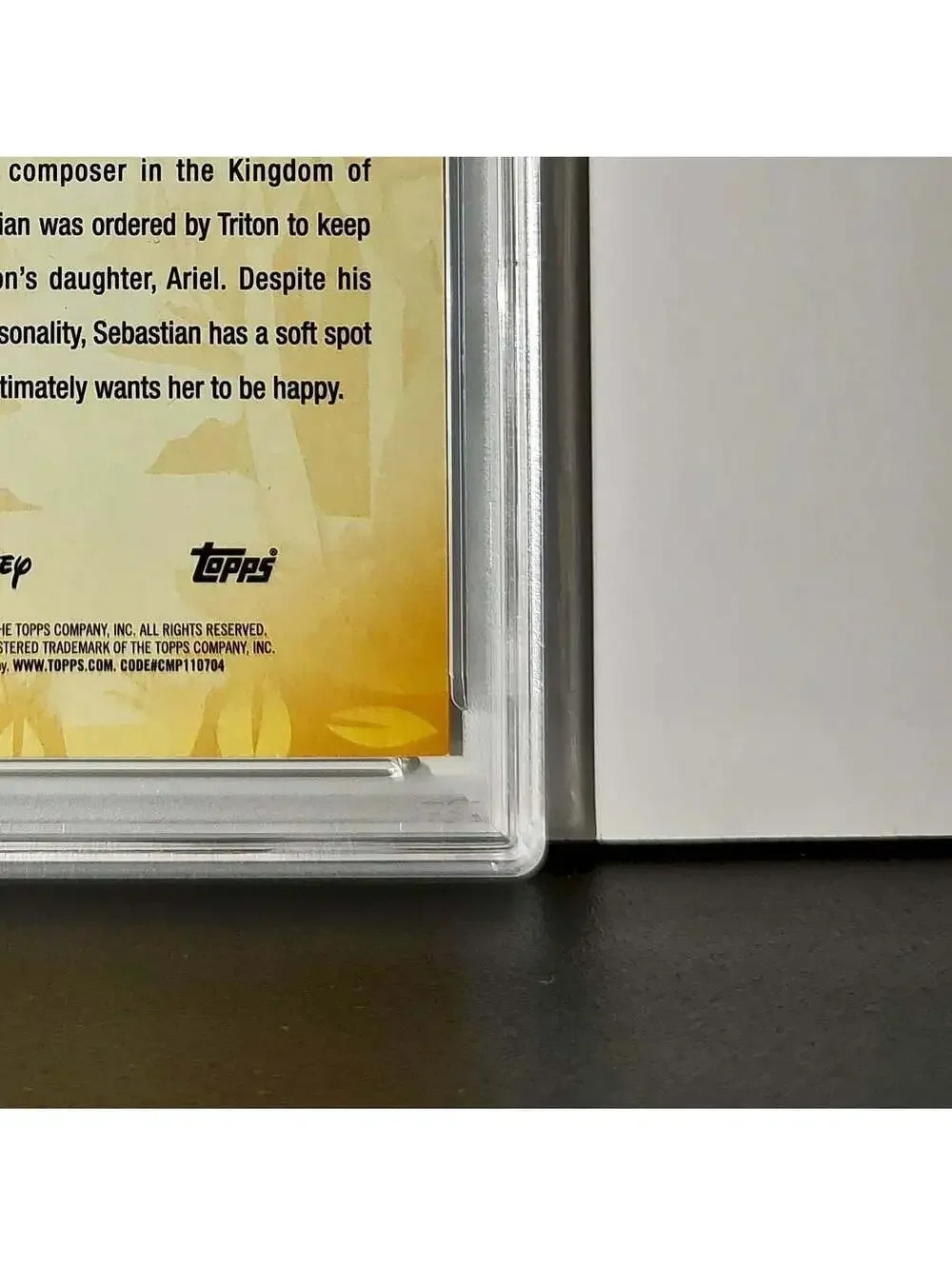 Sebastian 2025 Topps Disney #FF-10 Furry Friends Card The Little Mermaid PSA 9